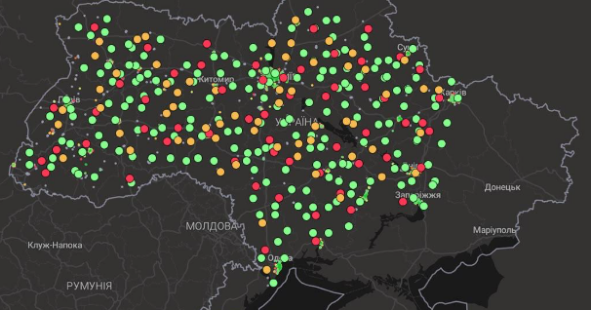 В Украине запустили карту энергонезависимости домов: что она показывает